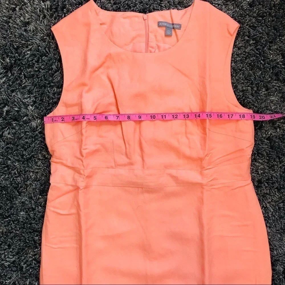 Jessica London Linen Sheath Dress Size 12W